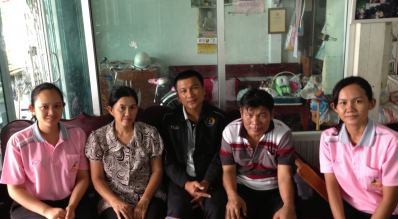 ผู้บริหาร กกท. ตรวจเยี่ยมให้กำลังใจ นายสูงเนิน สันรัมย์