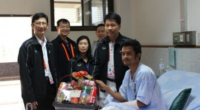 ผู้บริหาร กกท.เยี่ยมนักกีฬาในกีฬาแห่งชาติ ครั้งที่่ 42 จ. สุพรรณบุรี