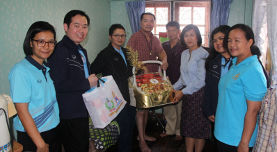 ตรวจเยี่ยมให้กำลังใจ นายสมคะเน สุภาพ อดีตนักกีฬาฟุตบอลทีมชาติ