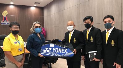 สมาคมกีฬาและหน่วยงานต่างๆเข้าแสดงความยินดีกับ ดร.สุปราณี คุปตาสา ผู้จัดการกองทุนพัฒนาการกีฬาแห่งชาติ