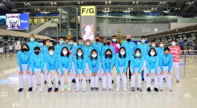 ทัพนักกีฬาแบดมินตันทีมชาติไทยเดินทางเข้าร่วมการแข่งขันแบดมินตันทีมผสมชิงแชมป์โลก สุธีรมาน คัพ 2021 ณ ประเทศฟินเเลนด์