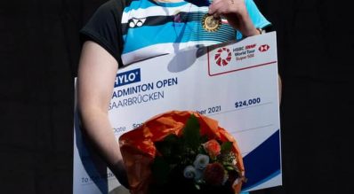 ครีม, บาส-ปอป้อ คว้าแชมป์รายการแบดมินตัน HYLO Open 2021 World Tour Super 500