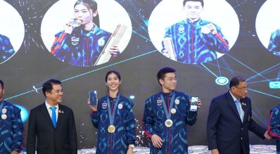 งานเลี้ยงฉลองชัยมอบเงินรางวัลและแสดงความยินดีให้แก่นักกีฬา ผู้ฝึกสอน สมาคมกีฬาและเจ้าหน้าที่ที่เข้าร่วมการแข่งขัน กีฬาโอลิมปิกเกมส์ ครั้งที่ 33 ณ กรุงปารีส สาธารณรัฐฝรั่งเศส วันศุกร์ที่ 16 สิงหาคม พ.ศ. 2567 ณ ตึกสันติไมตรี ทำเนียบรัฐบาล