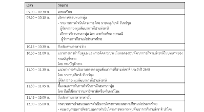 กองทุนพัฒนาการกีฬาแห่งชาติ ขอเรียนเชิญสมาคมกีฬาที่ใช้คำว่า “แห่งประเทศไทย” และผู้ที่สนใจเข้าร่วมการจัดกิจกรรมสนทนากลุ่ม สมาคมกีฬาที่ใช้คำว่า “แห่งประเทศไทย” ภายใต้โครงการติดตาม และประเมินผลสัมฤทธิ์โครงการที่ขอรับการส่งเสริม และสนับสนุน ประจำปีงบประมาณ 2567