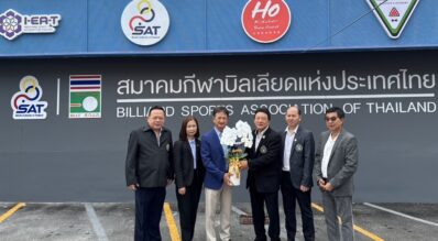 กองทุนพัฒนาการกีฬาแห่งชาติ ร่วมแสดงความยินดี สมาคมบิลเลียดฯ ทำบุญเปิดสนามสนุกเกอร์นานาชาติ