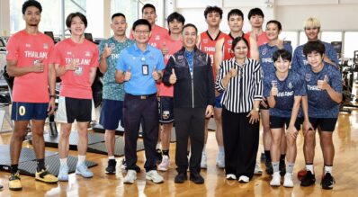 พล.อ.ดร. สุภมนัส ภารพบ ลงพื้นที่เยี่ยมและให้กำลังใจทีมบาสเกตบอลทีมชาติไทย พร้อมชี้แจงระบบ “จ่ายตรง” ก่อนการแข่งขันเอเชียนบีชเกมส์ที่เมืองซานย่า