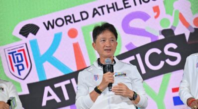ดีเดย์ 7 พฤษภา “วันกรีฑาเด็กโลก” สมาคมกรีฑาฯ – กองทุนพัฒนาการกีฬาแห่งชาติ จับมือ World Athletics เปิดตัว Thai Domestic Power “Kid’s Athletics” ปั้นเยาวชนไทย 77 จังหวัด สู่ระดับโลก ปั้นฝันเยาวชน 8-12 ปี ชิงถ้วยพระราชทานฯ ตามรอย “บิว ภูริพล” สู่ความเป็นเลิศระดับสากล